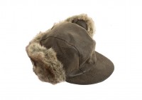 Καπέλο καφέ  με γούνα